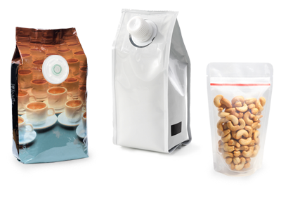 Aroma vents for coffee packaging, spouts, and re-sealable packaging