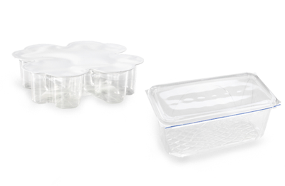 Cups and blister packs, sealed using ultrasonics